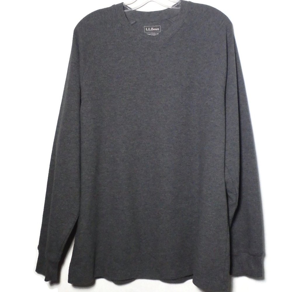L.L.Bean Men's Crewneck Sweater Gray Medium